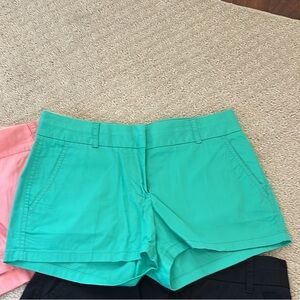 J. Crew Teal Green Chino Shorts Sz 0 EUC